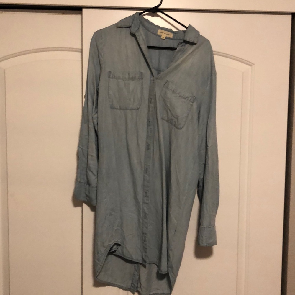 Chambray tunic